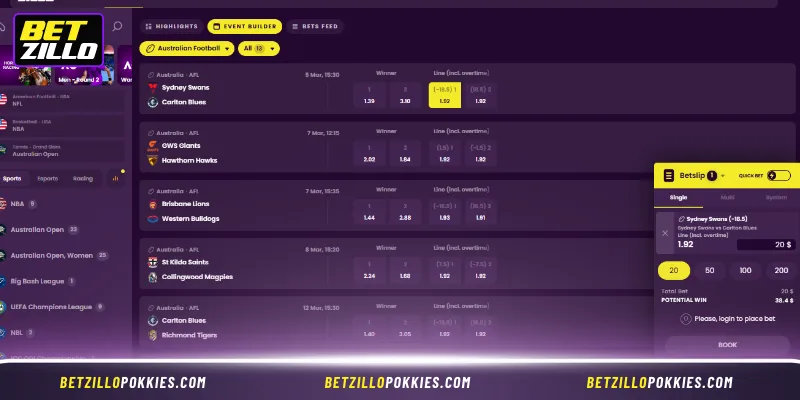 Expert Betting Strategies on Betzillo