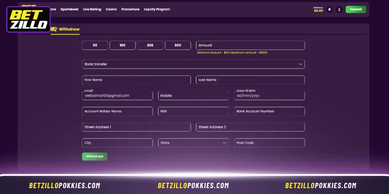 Safe Betzillo Withdrawal Process with Fast Processing