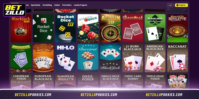 Top 3 Hot Table Games on the Betzillo Platform
